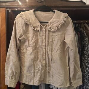 SHEIN beige vintage style top